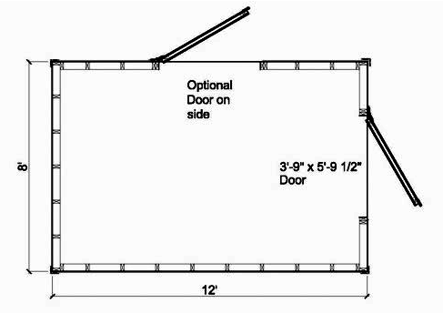 8x12 Backyard Gable Kit - Parr Lumber