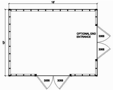 12x16 Backyard Shed - Parr Lumber