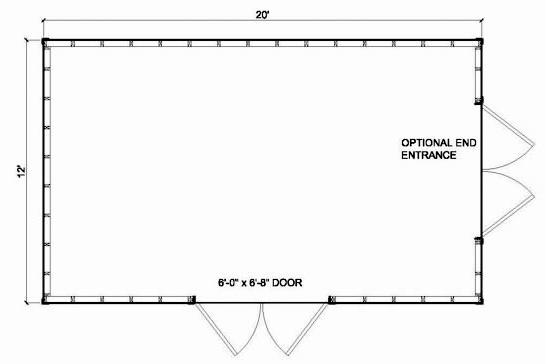 12x20 Backyard Shed - Parr Lumber