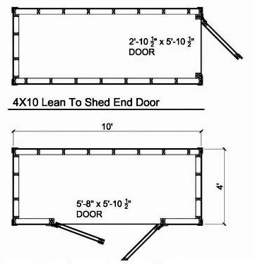 4x10 Lean To Shed - Parr Lumber