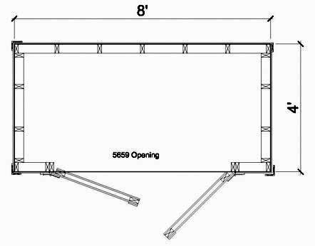 4x8 Lean To Shed Kit - Door on Short Side - Parr Lumber