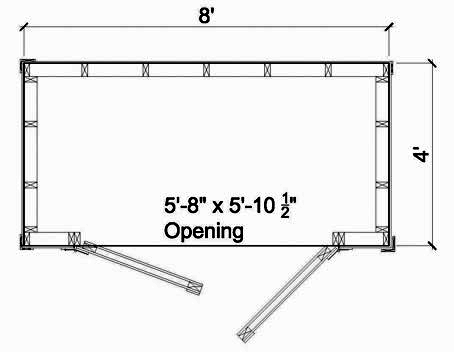 4x8 Short Lean To Shed - Parr Lumber