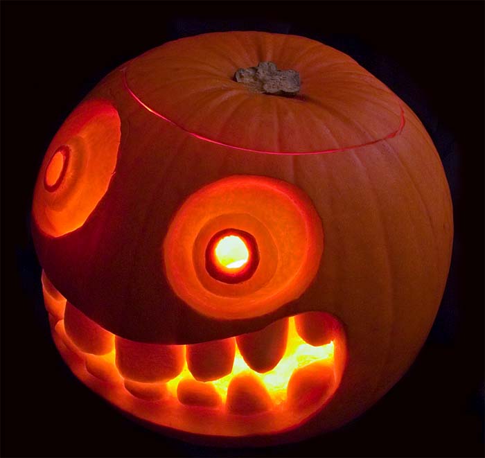 jack-o-lantern with big eyes